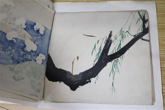 Ten Japanese Surimono prints